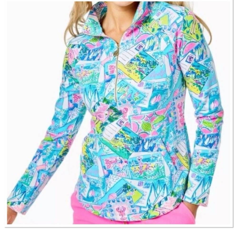NWT Lilly Pulitzer UPF 50+ SKIPPER POPOVER Size XXS